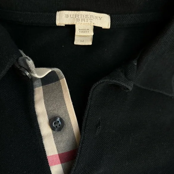 Burberry Brit Men's Medium Black Polo Shirt